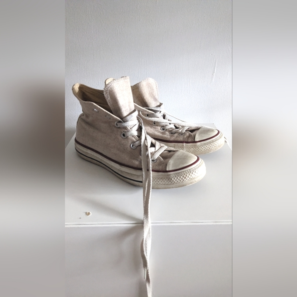 Oatmeal Converse All-Star High Tops